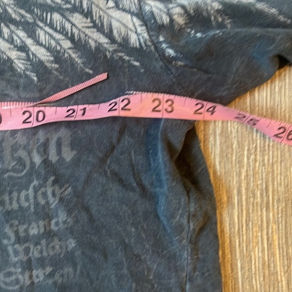 Affliction vintage distressed Men's Dark Gray Winged Graphic Tee size 3xl - Picture 4 of 7